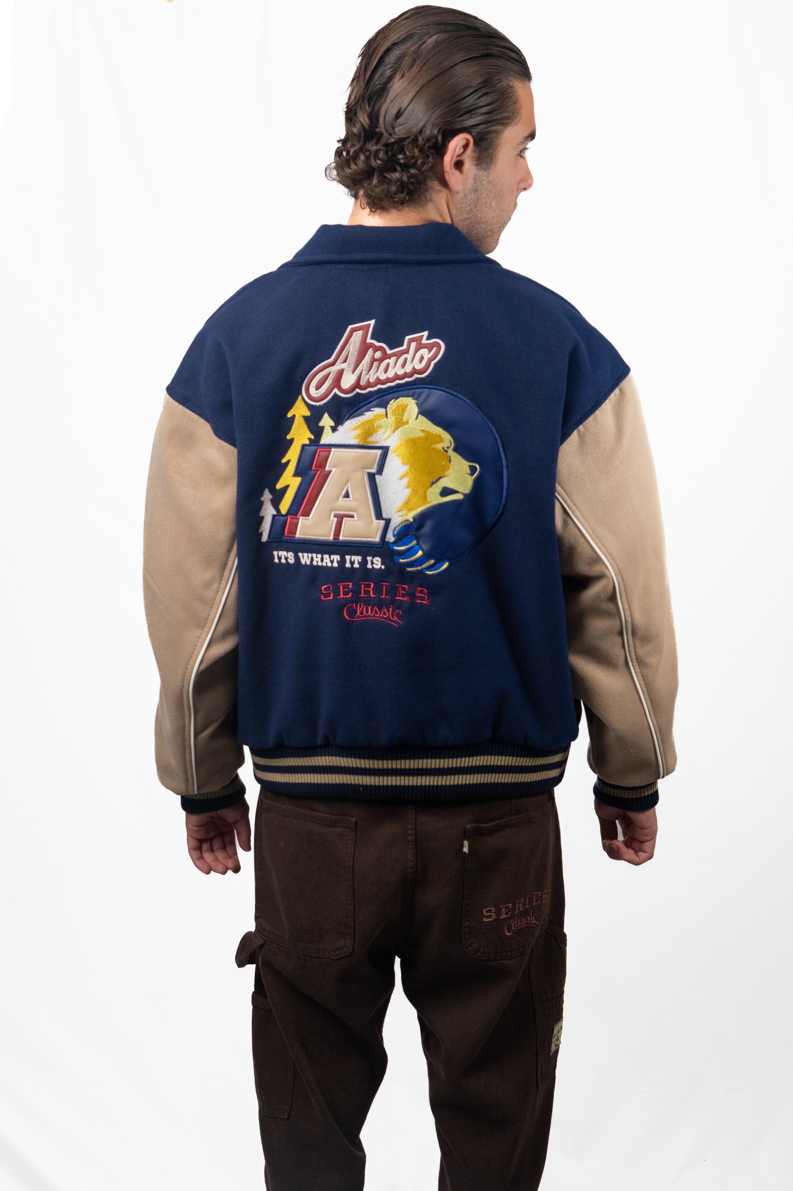 Chaqueta Varsity Bear - Azul