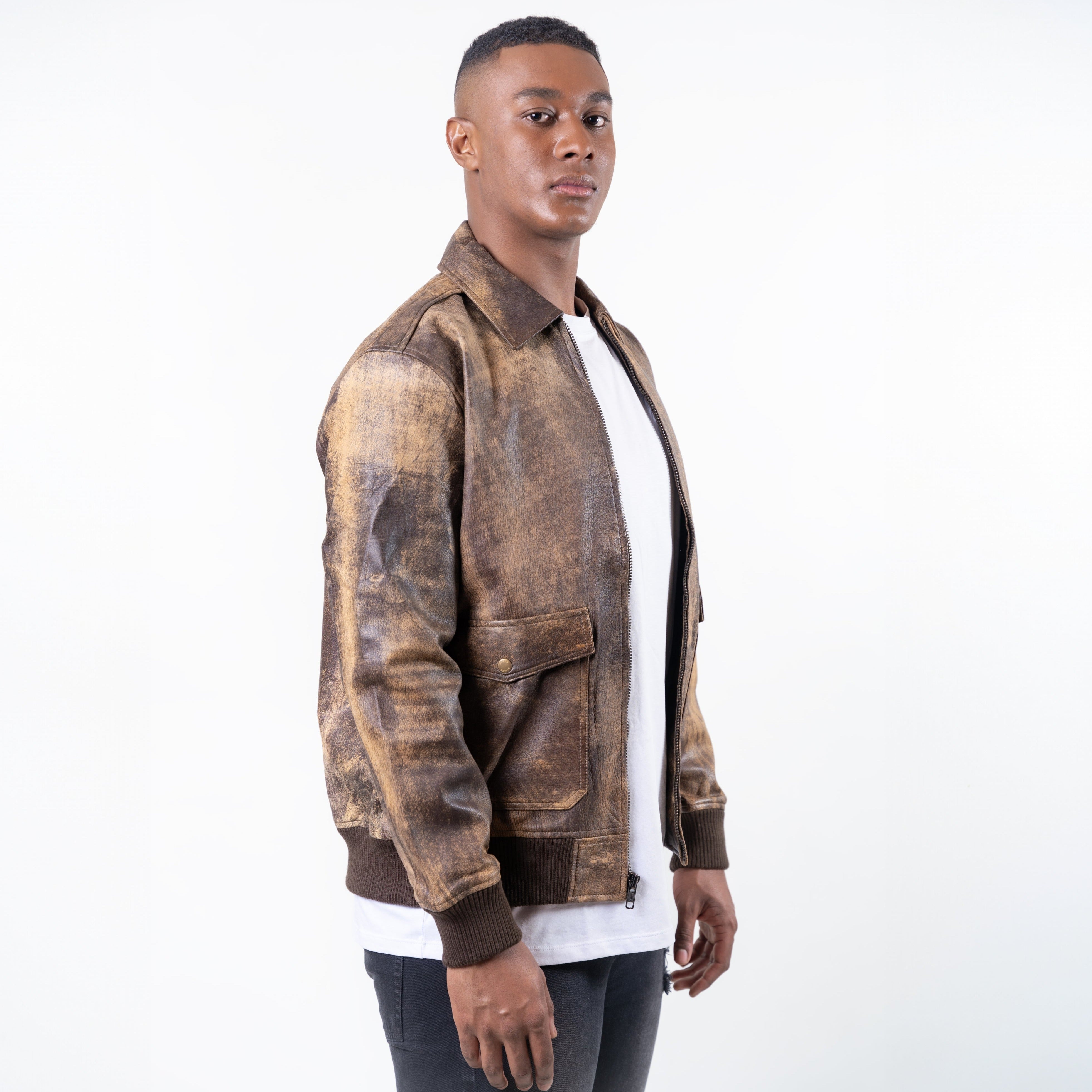Chaqueta Maverick - Cuero rustico