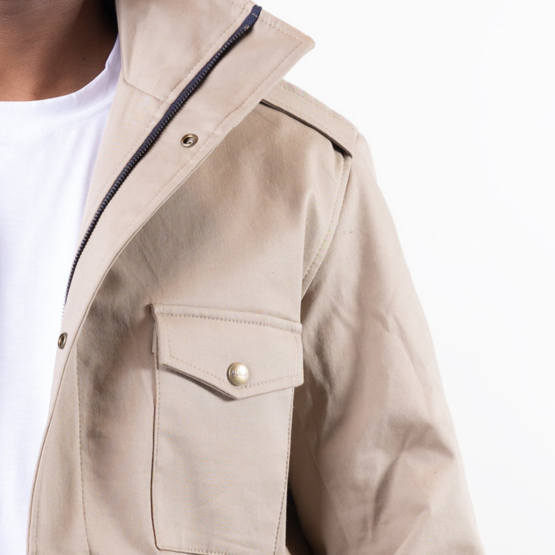 Chaqueta Army - Crema